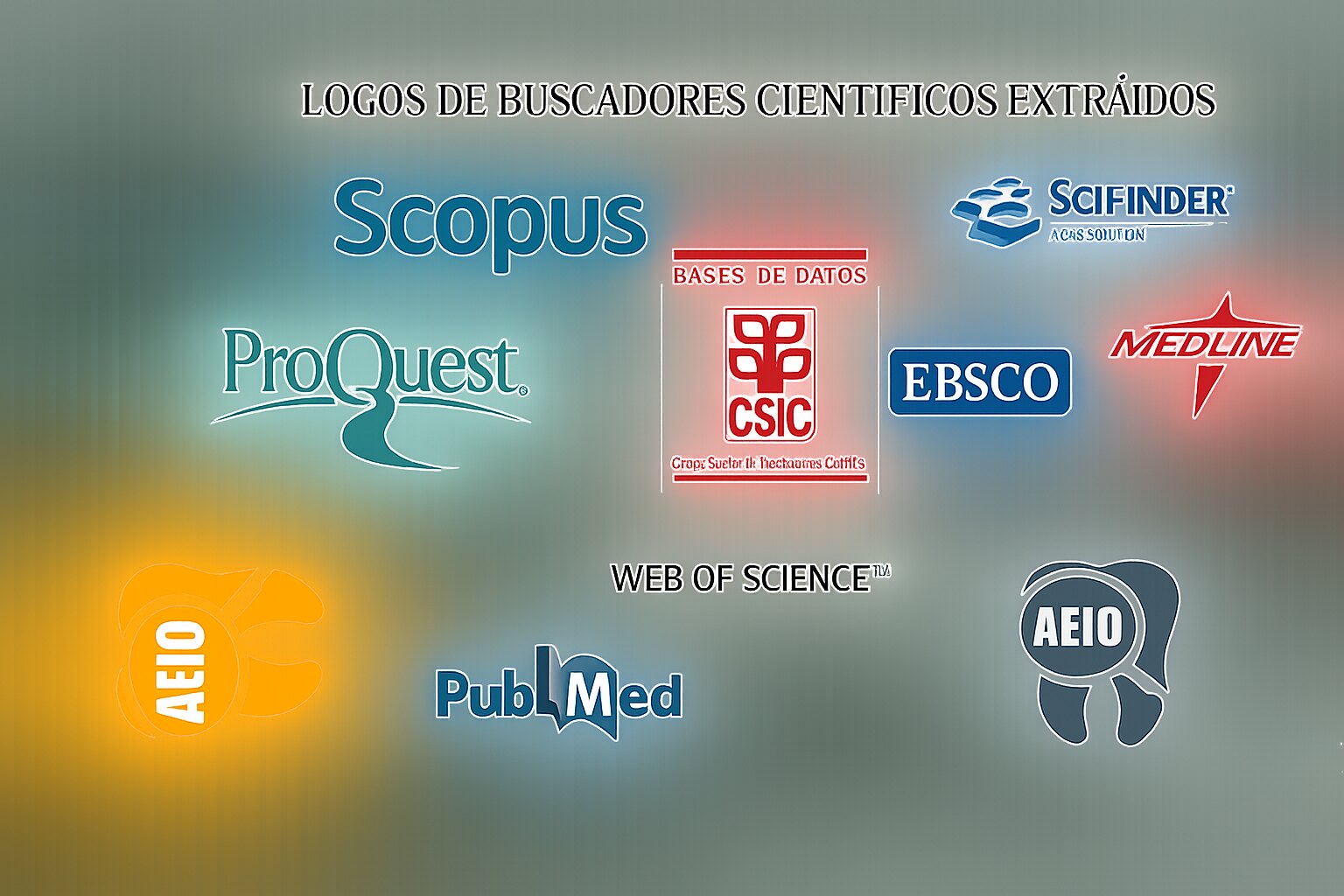 Logos de plataformas de artículos científicos