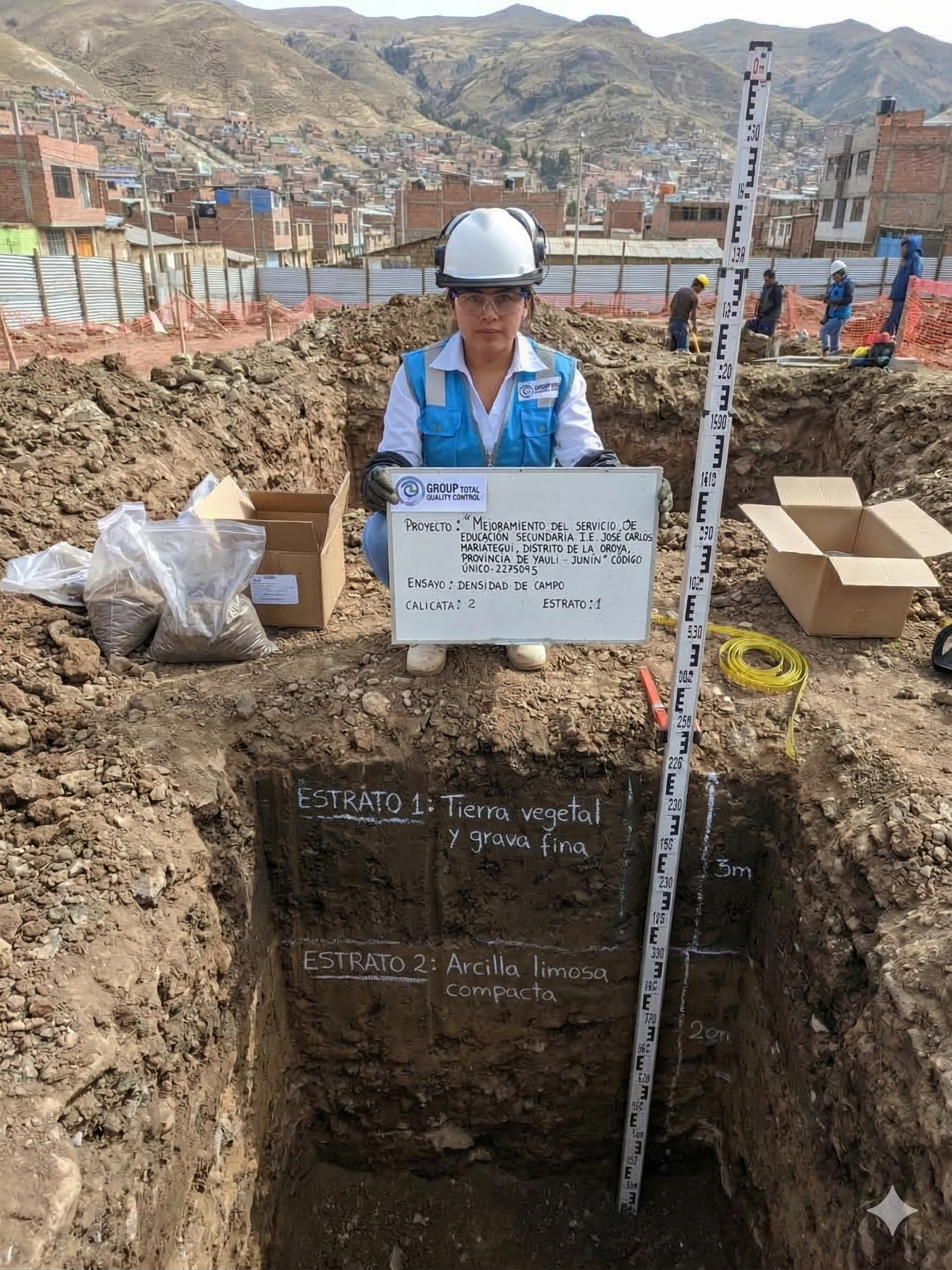Perfil estratigrafico del suelo